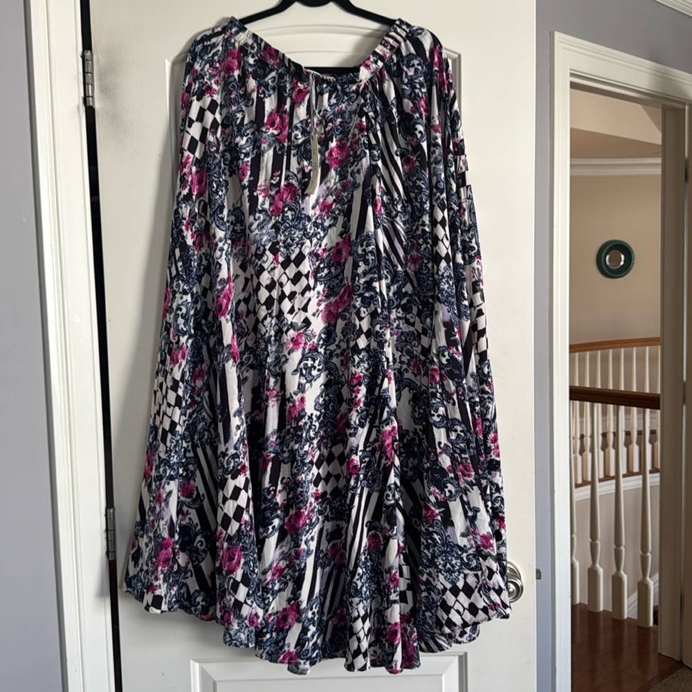Unique flowy maxi skirt